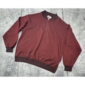 Vintage Fieldmaster Jacket Mens Extra Large Fleece‎ Gray 1/4 Zip XL Tall Grandpa